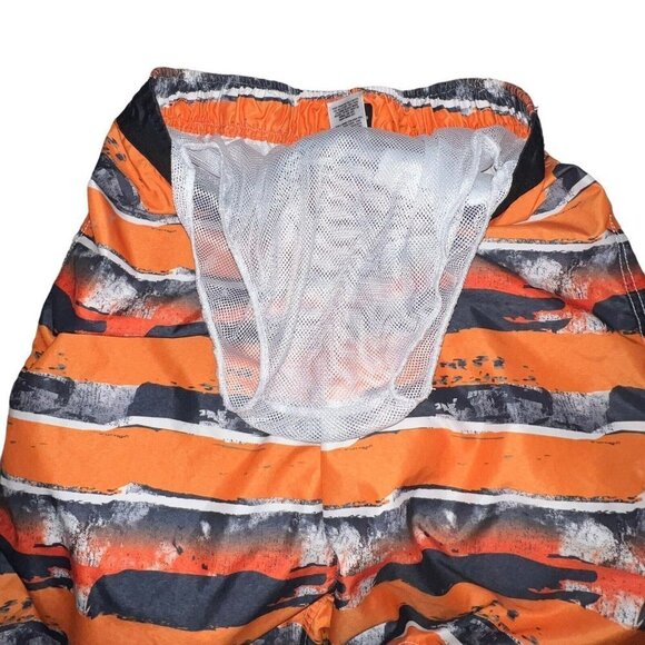 Joe Boxer Orange Black Swim Trunks Board Shorts Seas 3912 Mens Size XL Lined - Picture 3 of 9